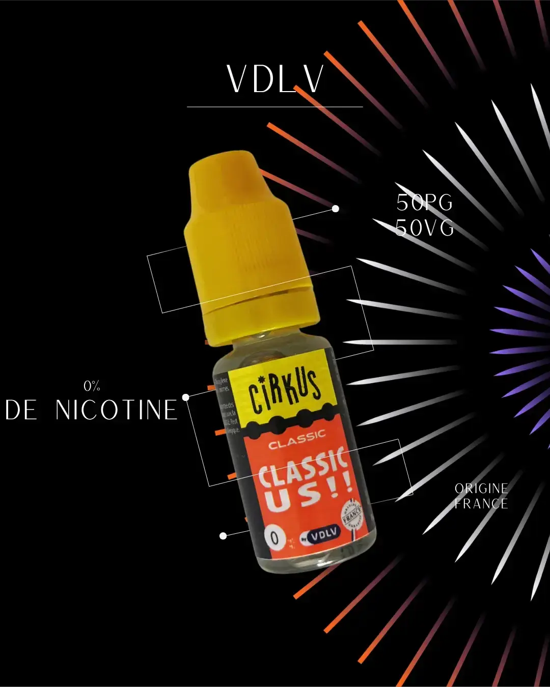 Classic US Cirkus (VDLV) en format 10ml - Cosy Vape