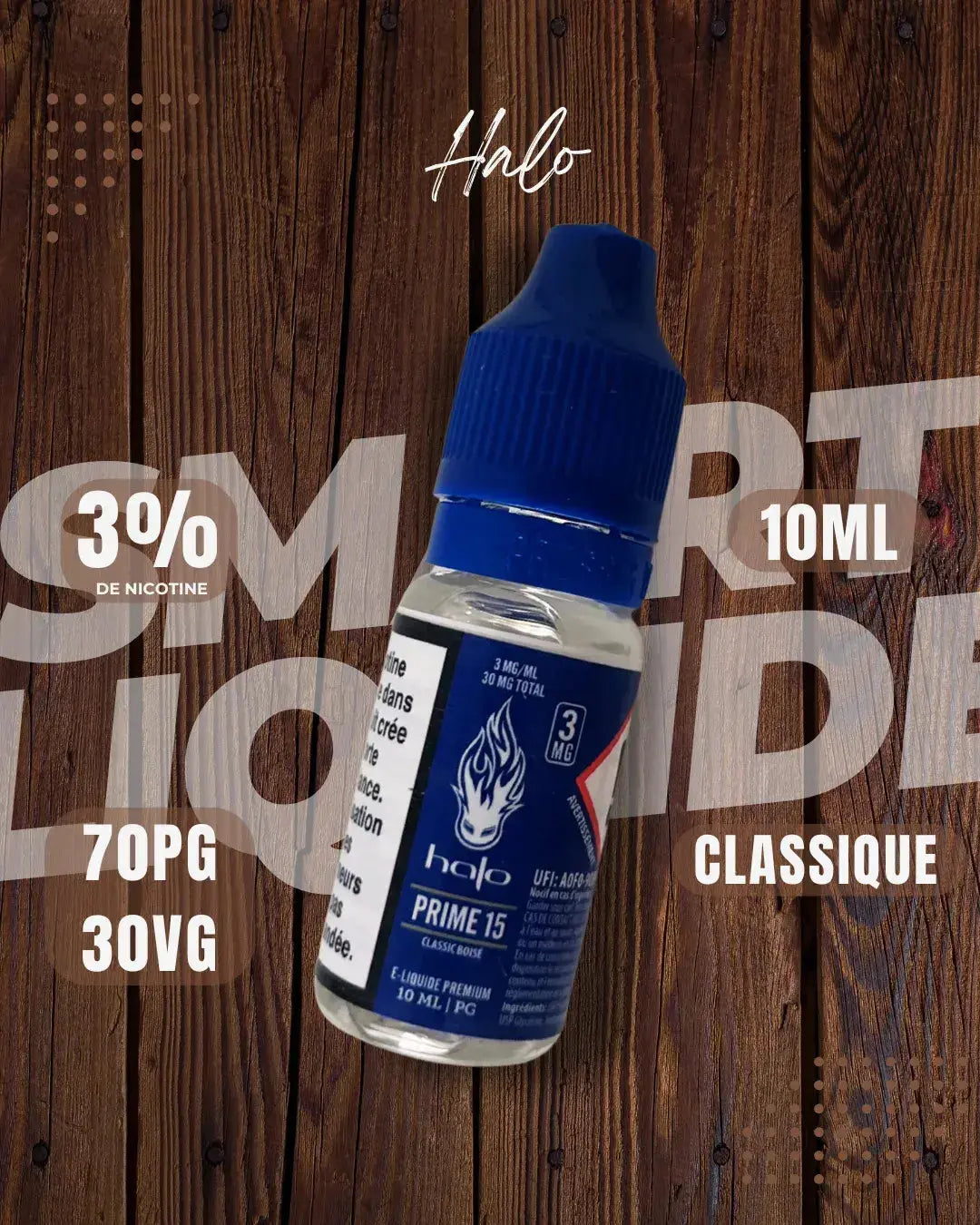 E-Liquide Halo - Prime 15, 10ml - Cosy Vape