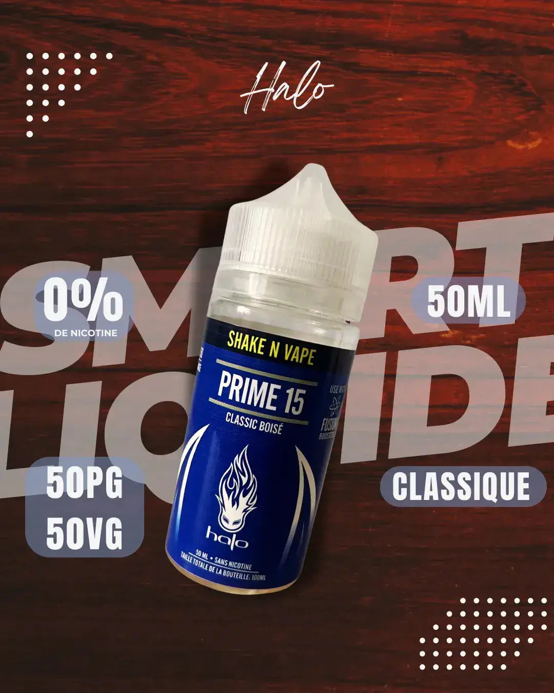 E-Liquide Halo - Prime 15, 50ml - Cosy Vape