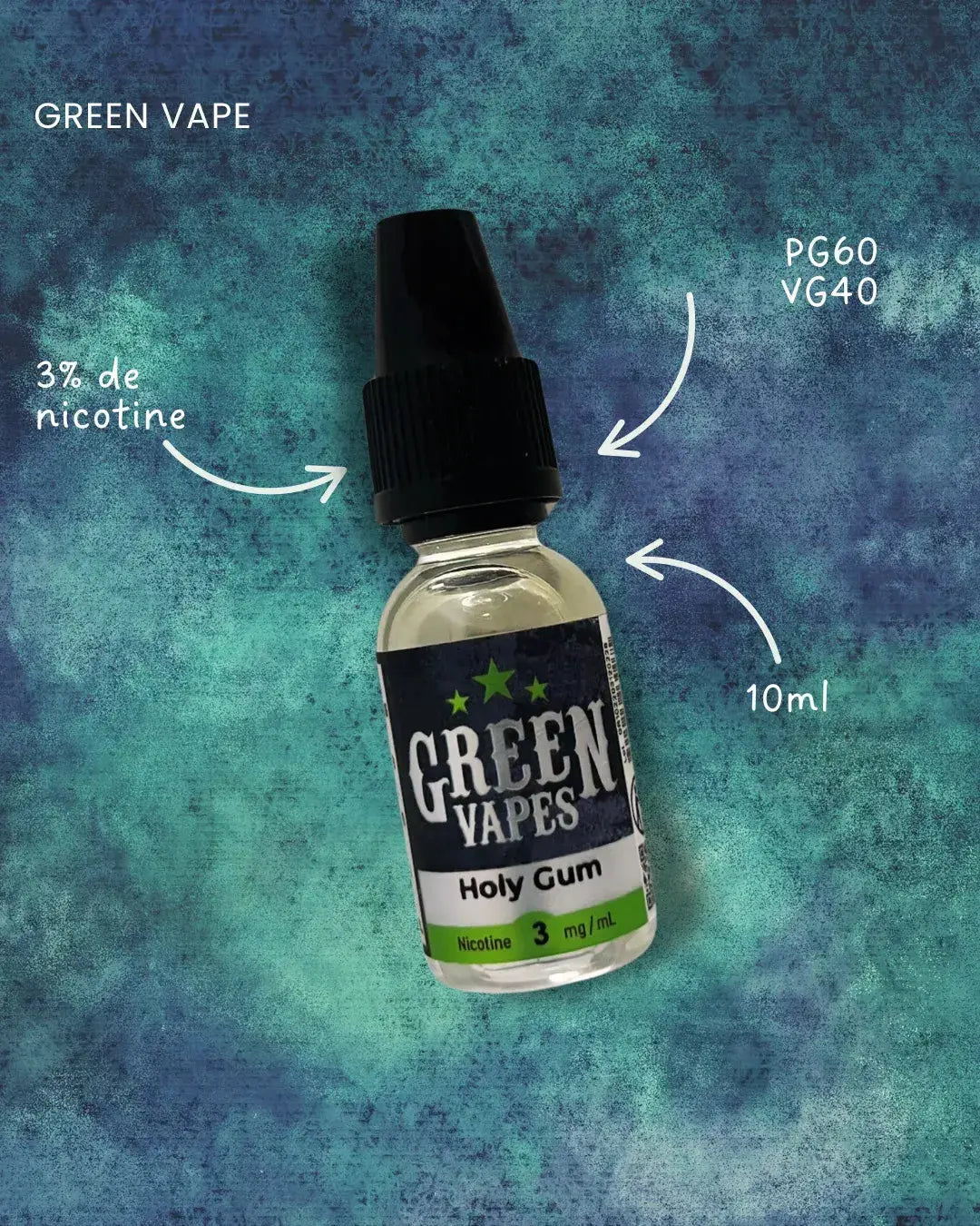Holy Gum Green Vapes en format 10ml - Cosy Vape