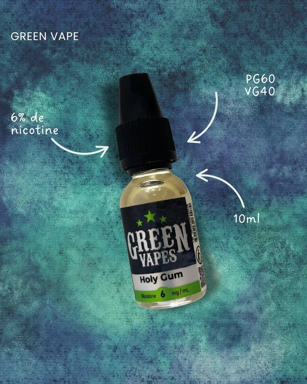 Holy Gum Green Vapes en format 10ml - Cosy Vape