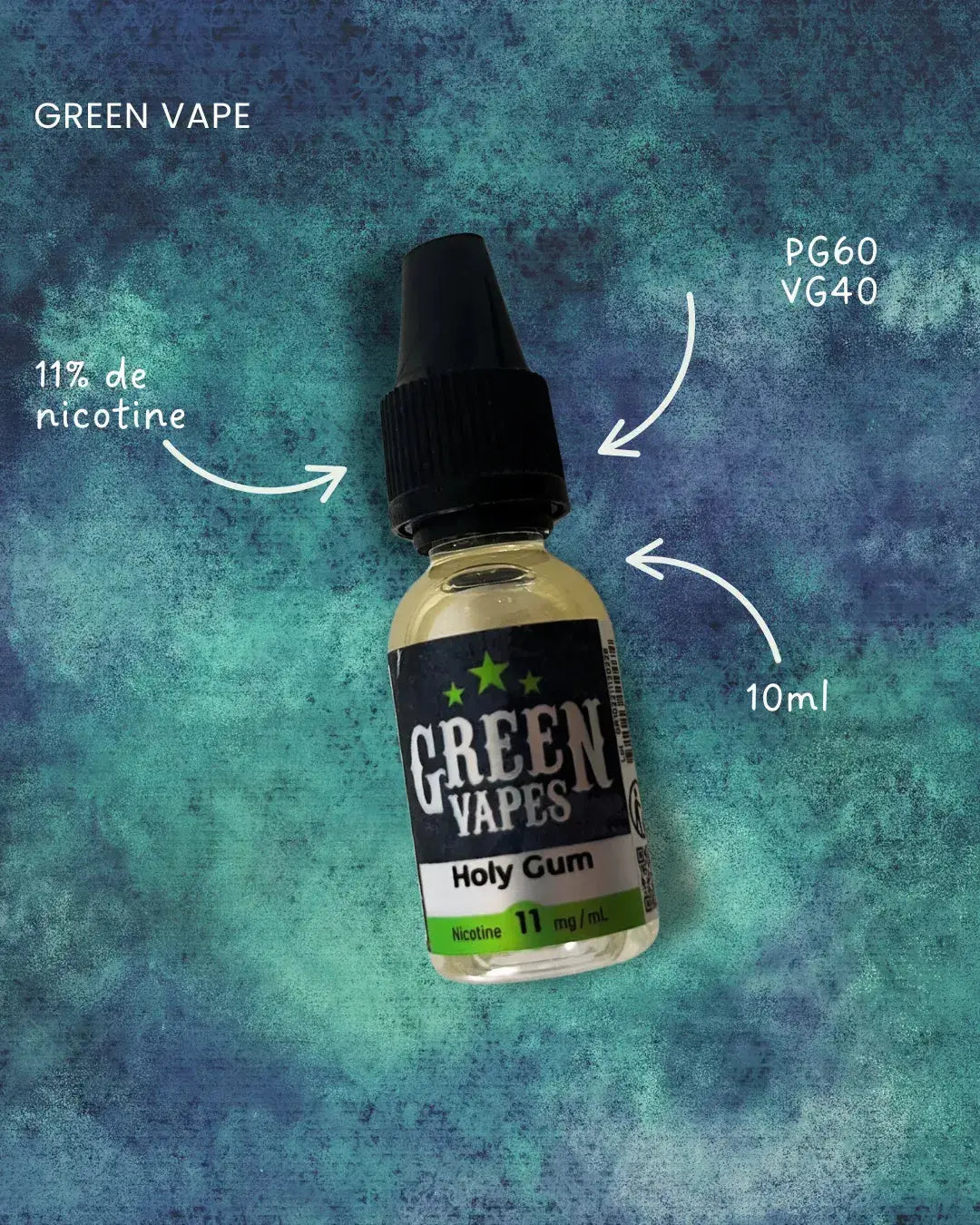 Holy Gum Green Vapes en format 10ml - Cosy Vape