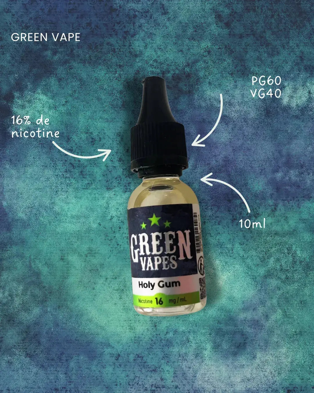 Holy Gum Green Vapes en format 10ml - Cosy Vape