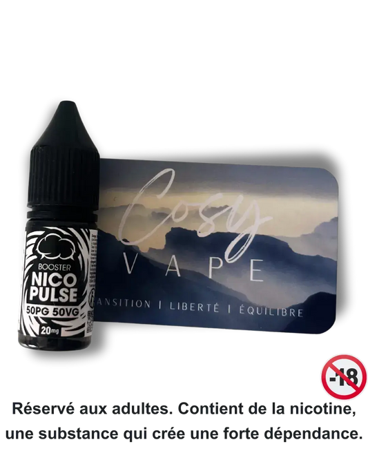 Booster Nico Pulse 50/50 Eliquid France en format 10ml - Cosy Vape