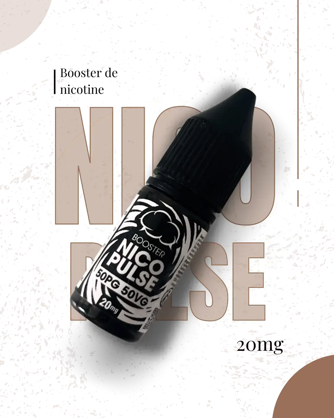 Booster Nico Pulse 50/50 Eliquid France en format 10ml - Cosy Vape