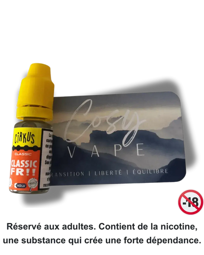 Classic FR Cirkus (VDLV) en format 10ml - Cosy Vape