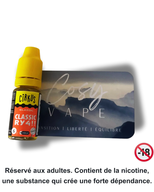 Classic RY4 Cirkus (VDLV) en format 10ml - Cosy Vape