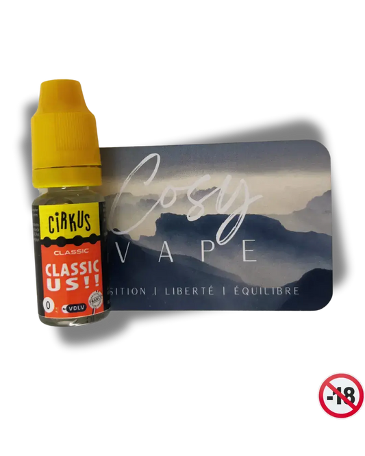 Classic US Cirkus (VDLV) en format 10ml - Cosy Vape