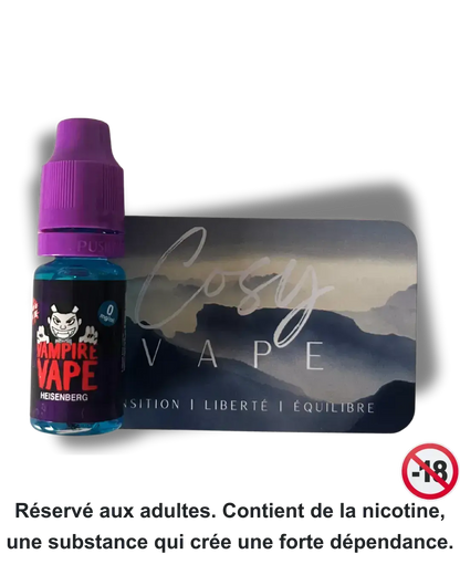 Heisenberg en format 10ml - Cosy Vape