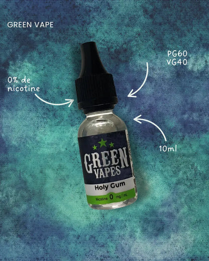 Holy Gum Green Vapes en format 10ml - Cosy Vape