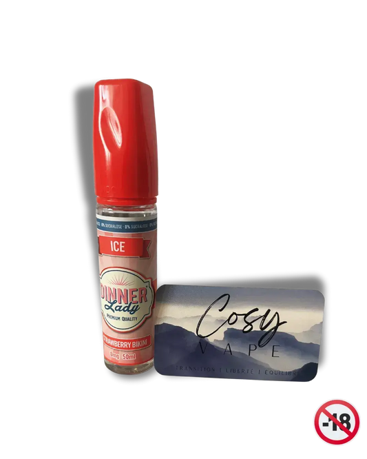 Strawberry Bikini de Dinner Lady en format 50ml - Cosy Vape